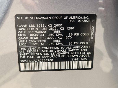 2024 Volkswagen Atlas 2.0T SE w/Technology