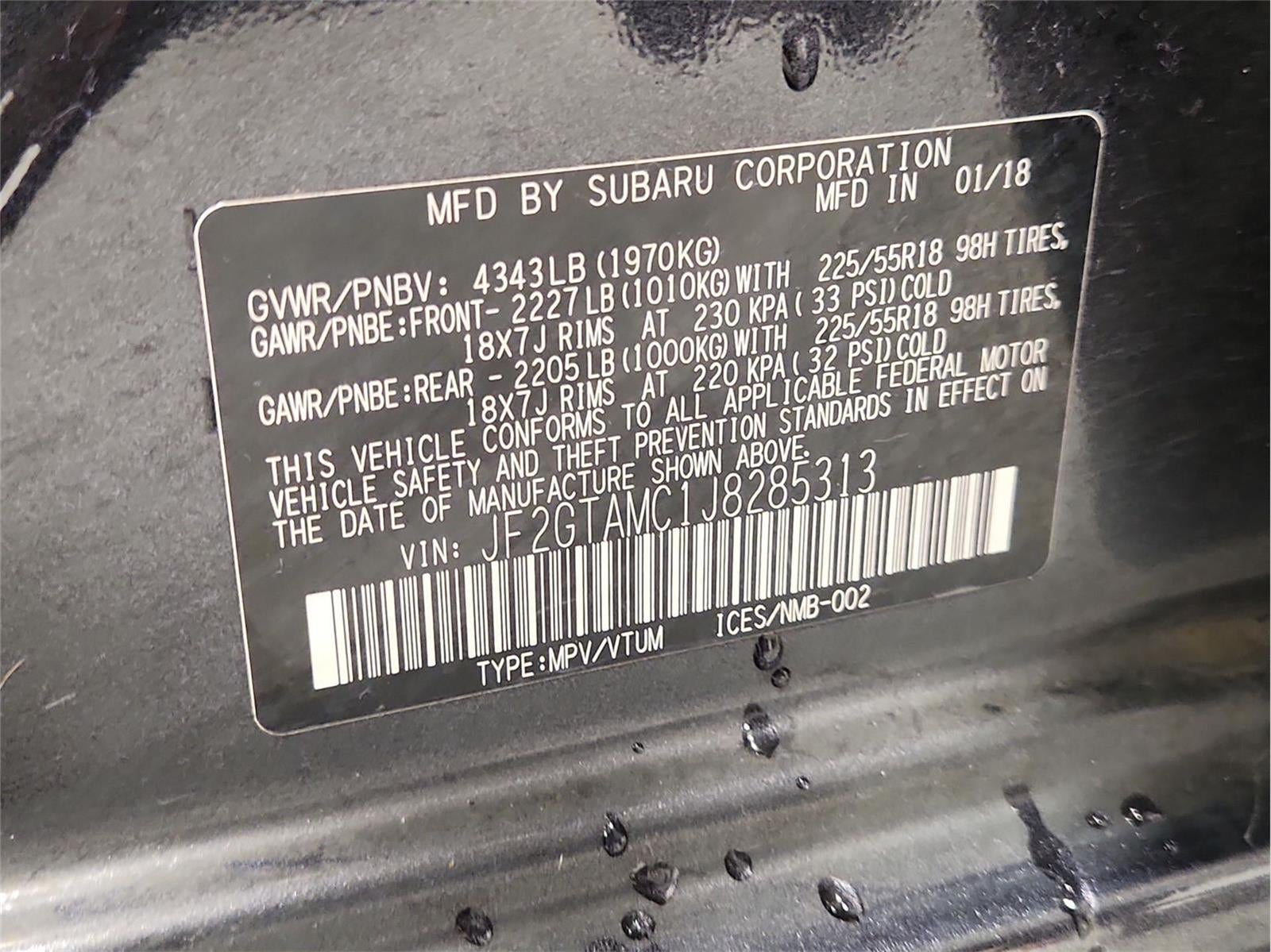 2018 Subaru Crosstrek Limited