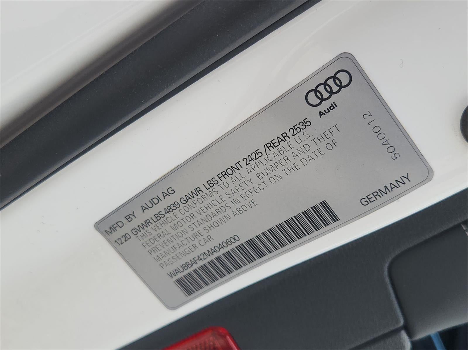 2021 Audi A4 Sedan Premium Plus