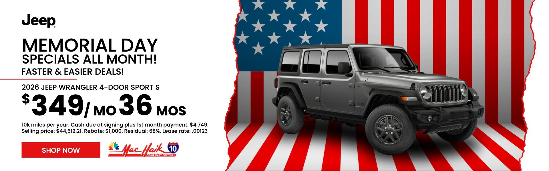Jeep Wrangler Offer