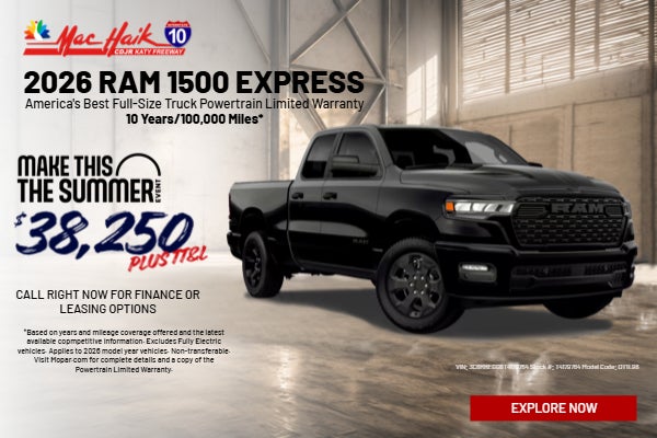2026 RAM 1500 EXPRESS BUY FOR 38,250 PLUS TT& L! STOCK# T417