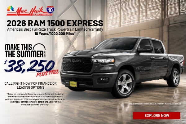 2026 RAM 1500 EXPRESS BUY FOR 38,250 PLUS TT& L! STOCK# T417