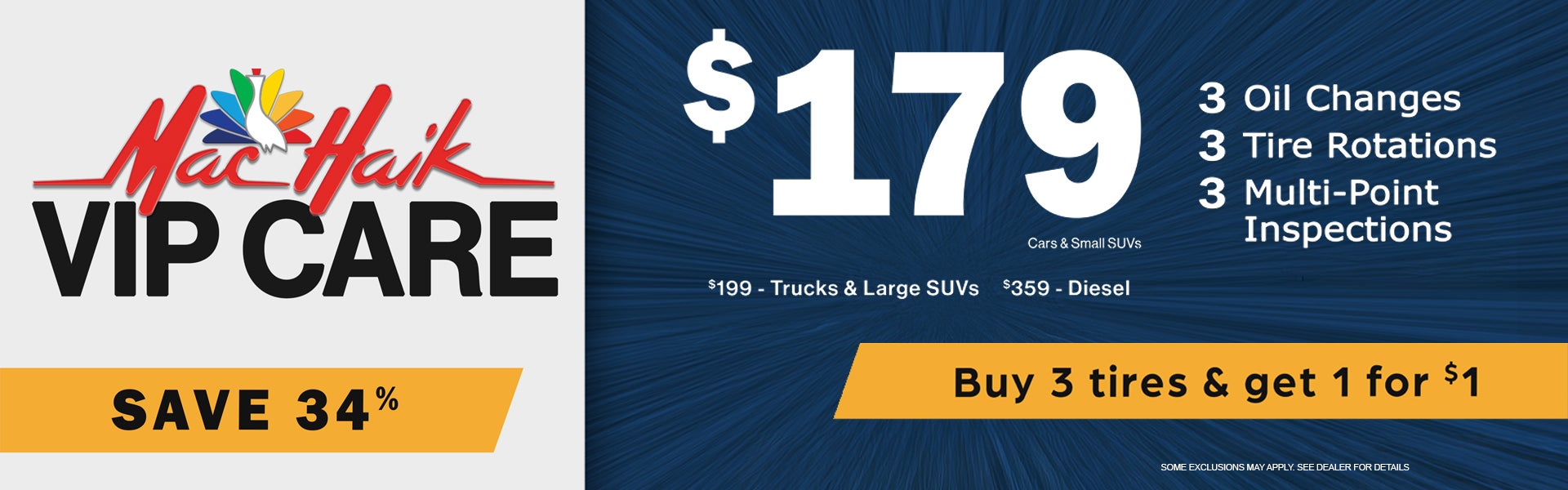 Buy 3 tire & get 1 for $1